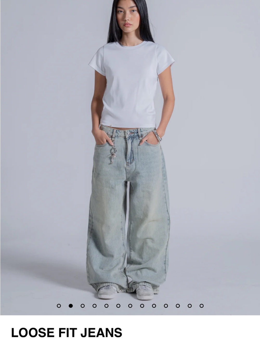 Drmers club loose fit jeans in washed blue